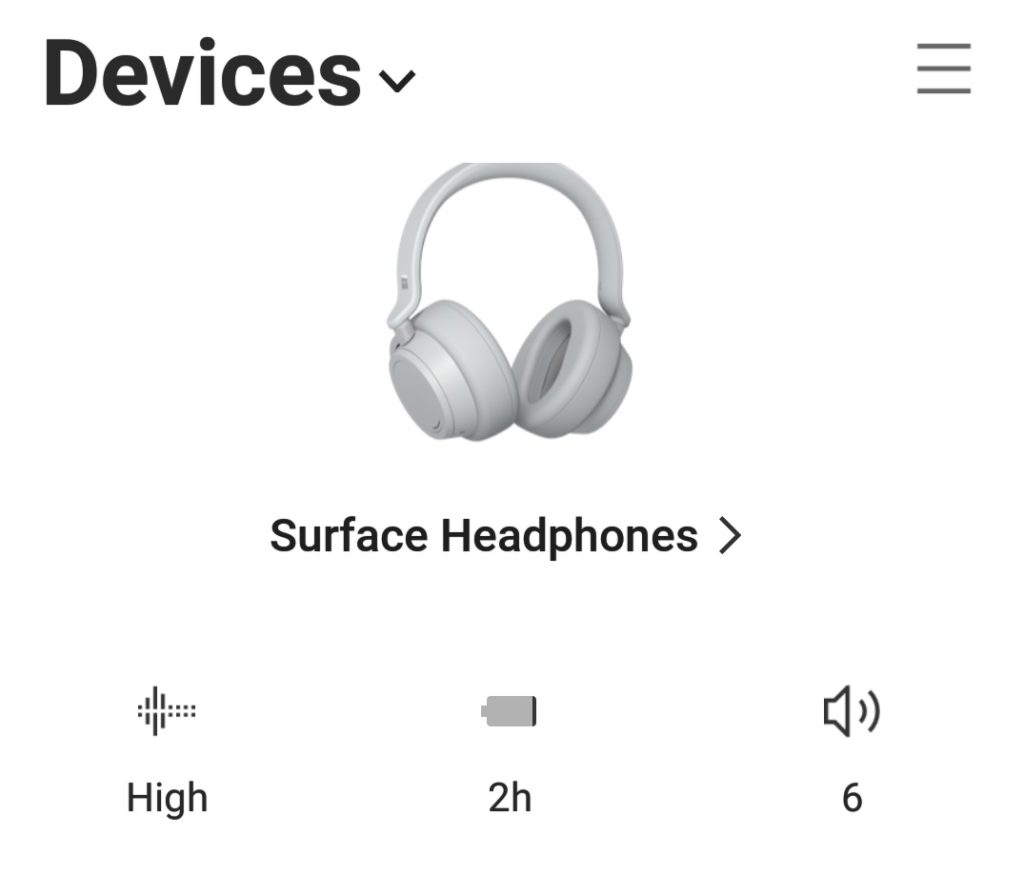 Surface headphones infos basiques du casque
